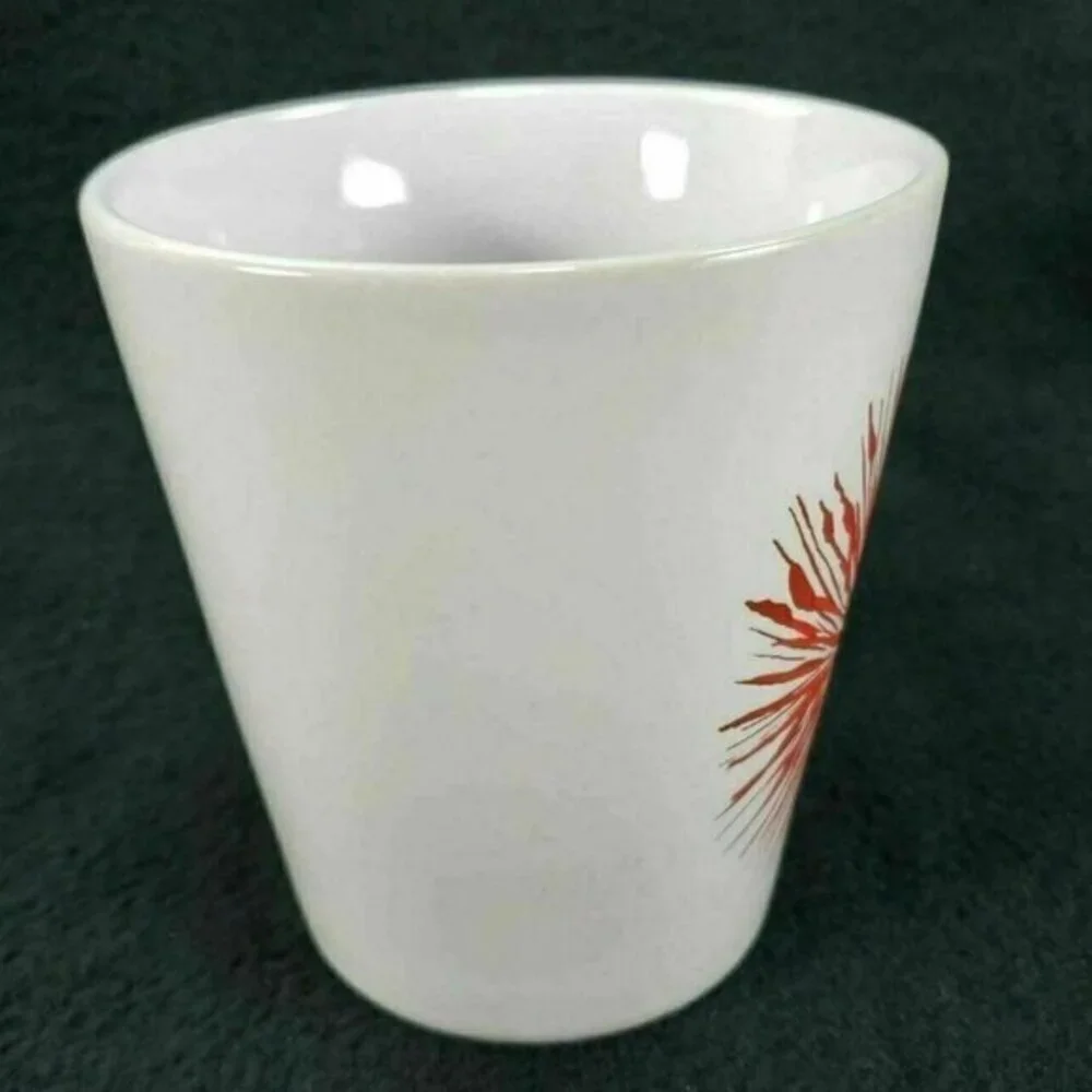 Starbucks Starburst Mug Fireworks 11 Oz‎ Collectible Coffee Tea Cup Red READ